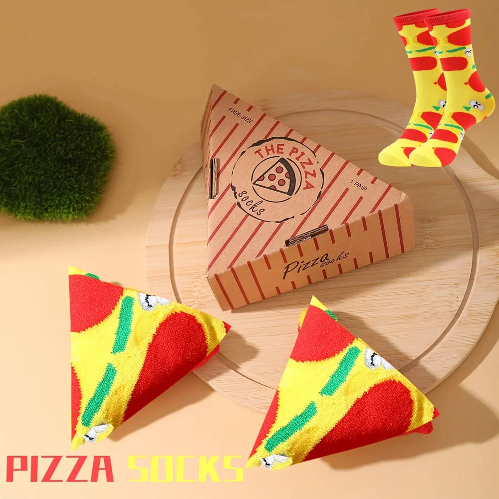 Part en vrille — Chaussettes pizza