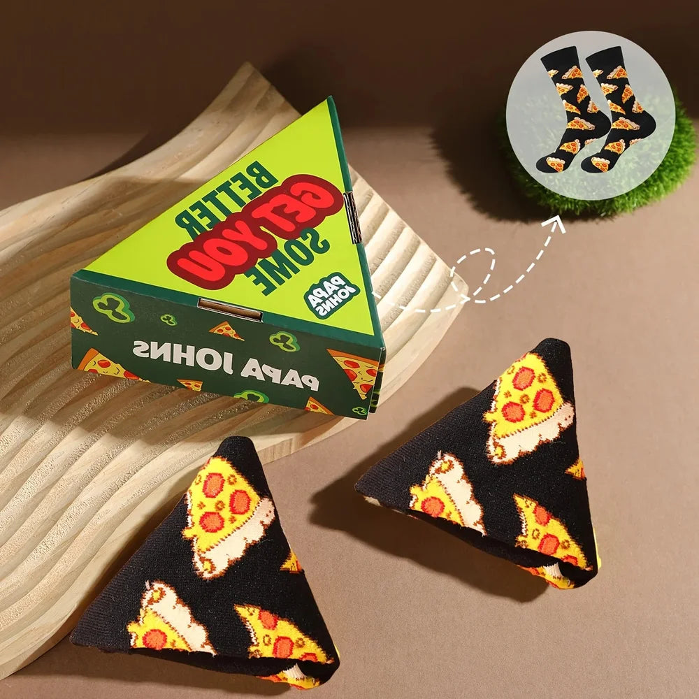 Minuit, pizza — Chaussettes pizza
