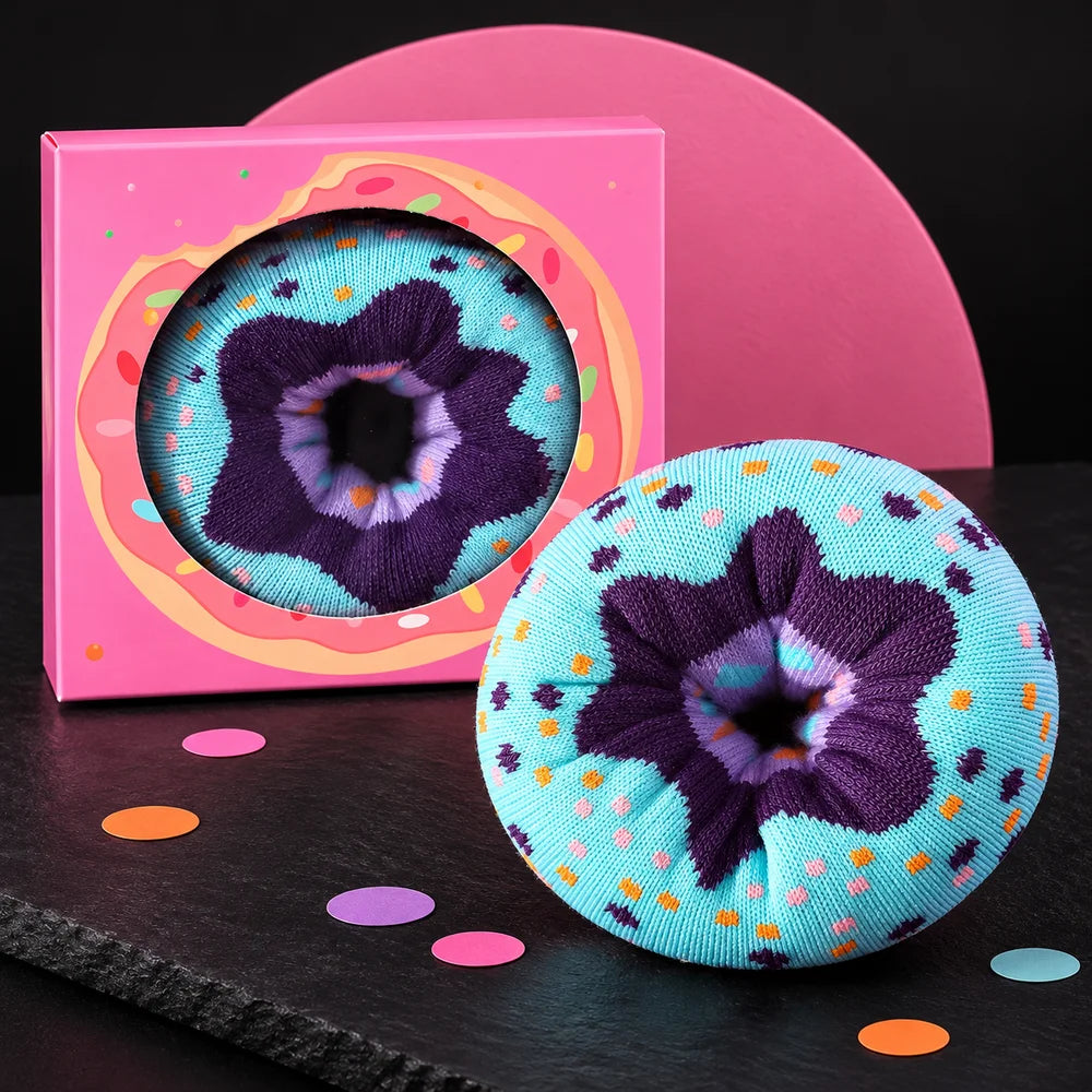 Trouble violet — Chaussettes donut